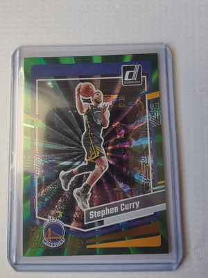 Κάρτα Stephen Curry Holo Green Laser 2023-24 Panini-Donruss καινούργια