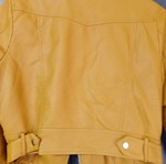 Pink Woman women's faux leather jacket size S like new, orange