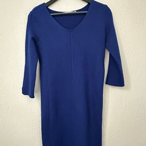 Wool dress Xandres like new, blue, size XS
