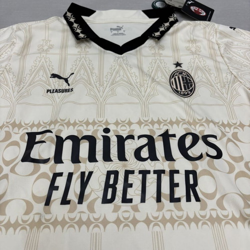 Puma X Pleasures 23/24 AC Milan football kit, official replica
