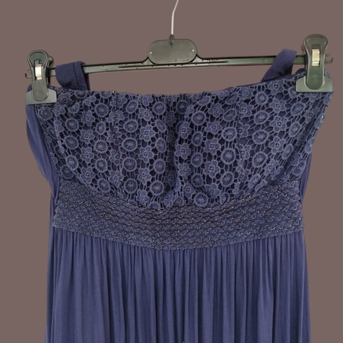 Maxi dress Pin Up dark blue like new, lace bust