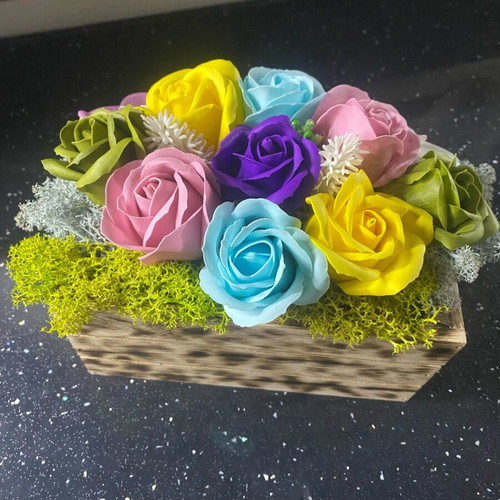 Bouquets with scented soap roses new
