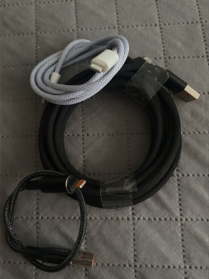 Lightning charging cables like new, various lengths for iPhone