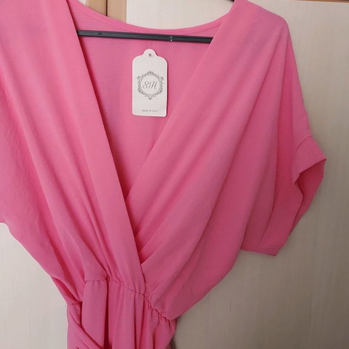 Ολόσωμη φόρμα baby pink καινούργια, one size