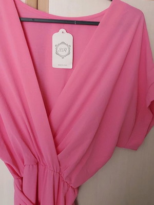 Ολόσωμη φόρμα baby pink καινούργια, one size