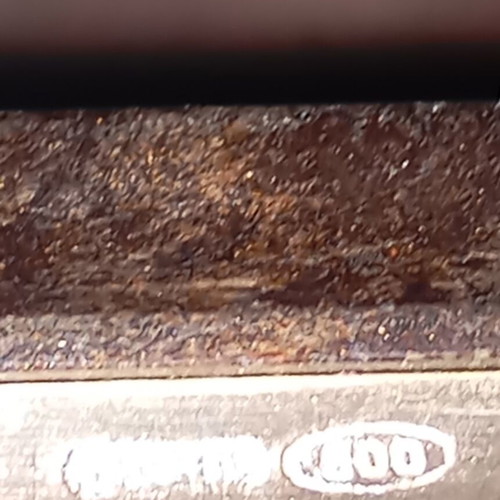 Silver frame used with signs of wear and small scratches