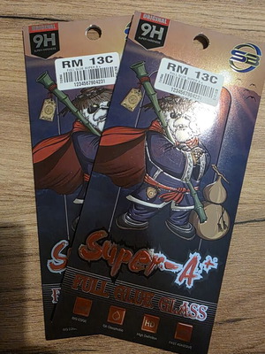 Full tempered glass Redmi 13C like new, pack of 2