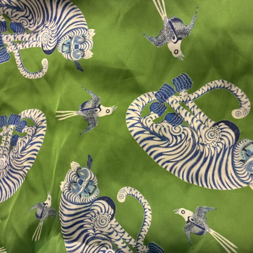 Milkwhite Monkey Dress, green and white