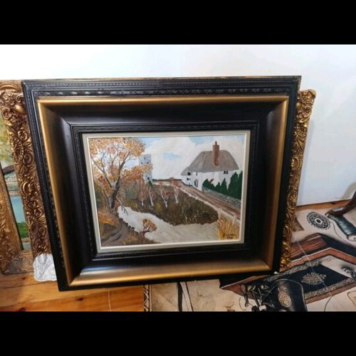 Oil painting on canvas used, 1981