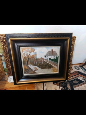 Oil painting on canvas used, 1981