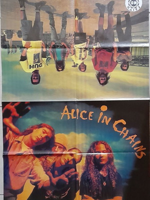 Αφίσα Metal Hammer μεταχειρισμένη με Alice In Chains, Faith No More, Ugly Kid Joe, Scatterbrain