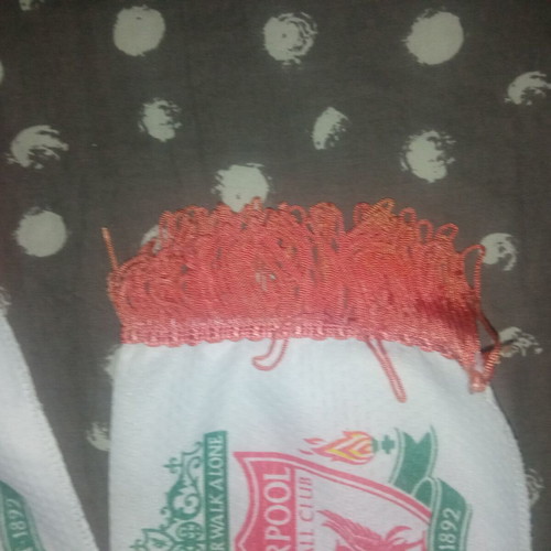 Vintage Olympiacos Liverpool Scarf used, Karaiskakis Stadium 2004