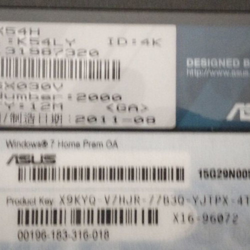 Asus X54H Laptop 15 inch Intel Core i3 4GB 256GB HDD Windows 11 Home like new