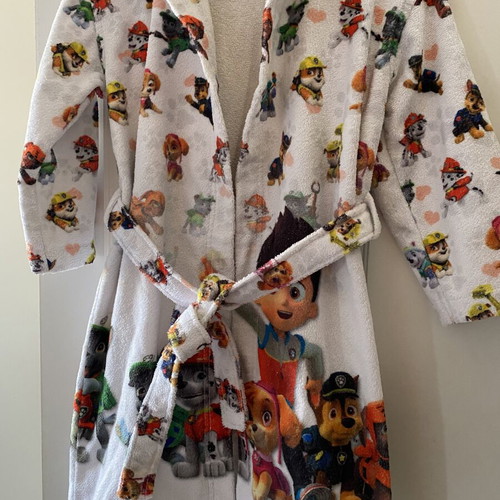 Paw Patrol Cotton Bathrobe for Boys 5-6 Years Like New