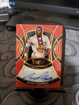 Sonny Anderson Panini Select Ligue 1 2025-26 Authentic Autograph Card