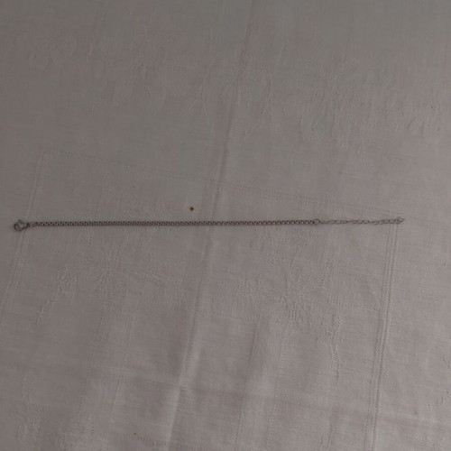 Bracelet made of stainless steel like new, length 17+5 cm, silver