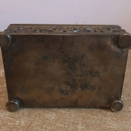 Antique Jewelry Box 1950 used, 13x9x5 cm