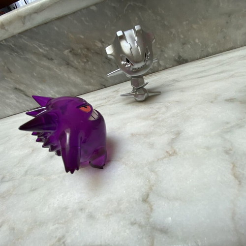 Pokemon figures pack used with Tyranitar, Gengar, Steelix