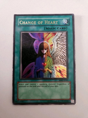 Yugi Oh Change of Heart card used, Gold