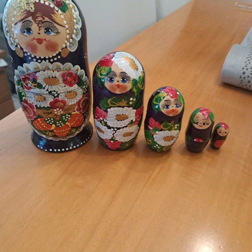 Matryoshka new with golden details