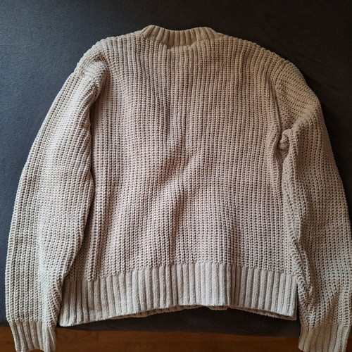Bershka chenille sweater like new, brown, size L
