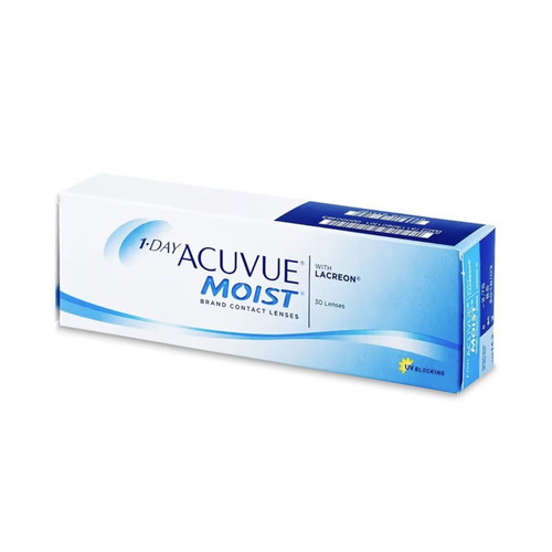 Ημερήσιοι φακοί επαφής Acuvue Moist 1-Day 5 ζευγάρια -1.75 μυωπίας καινούργιοι