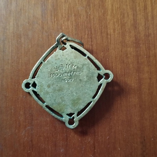Medal 1927, rare 1500 meters athletics France
