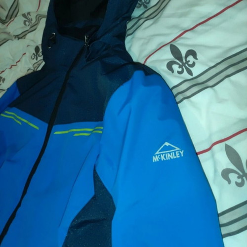 McKinley winter jacket men's size M used, blue with hood