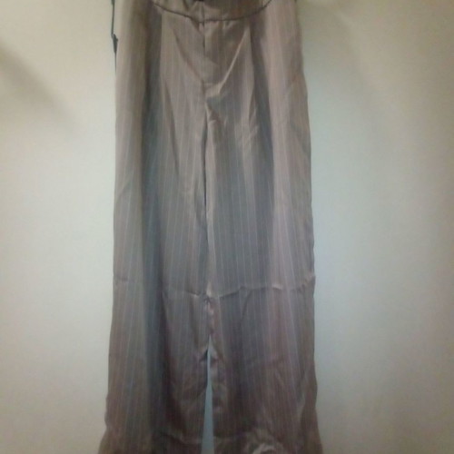 Pinstripe wide leg pants new, size S