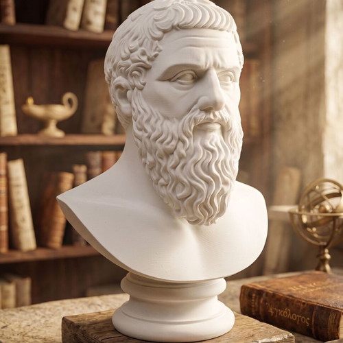 3D Printed Plato Bust new, high-quality decorative piece