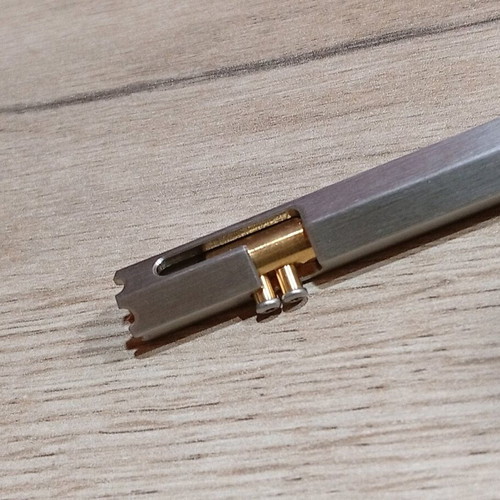 Stainless Steel Pen with Brass Like New