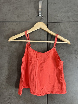 Pull & Bear top like new, thin strap, size S, red and pink