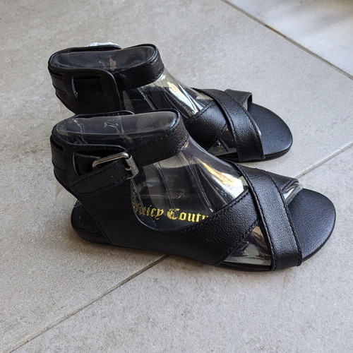 Juicy Couture leather kids sandal new, size 30, black