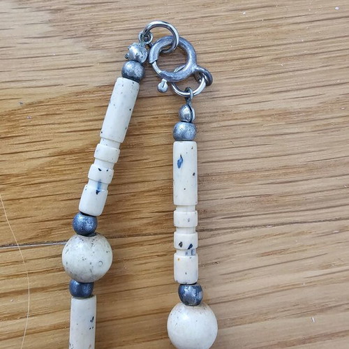 Set of three vintage boho style necklaces used