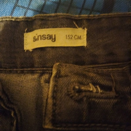 Sinsay jeans for 152cm, black and grey