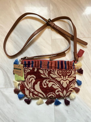 Caprisa crossbody bag new colorful with boho tassels