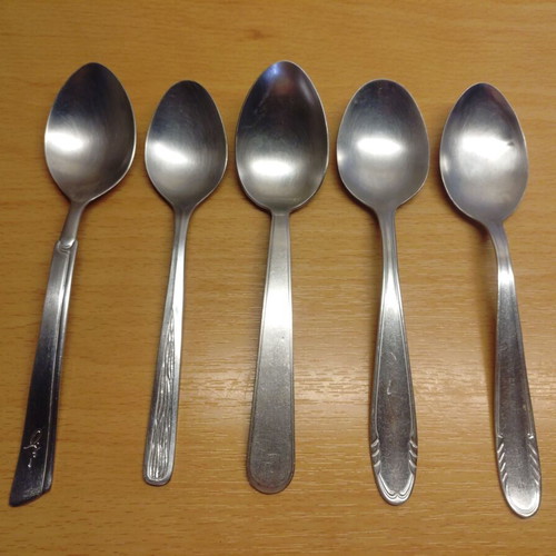 Old spoons used, assorted pieces