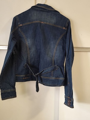 Pink Woman women's denim jacket used, blue, size Small