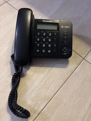 Panasonic KX-TS580EX wired telephone device used, black