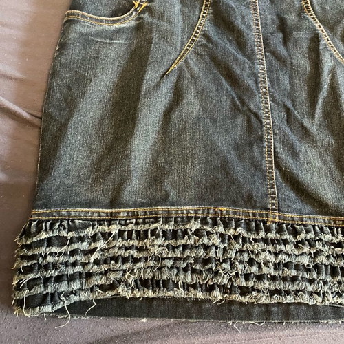 Strapless denim dress worn once