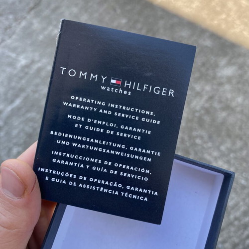 Tommy Hilfiger women's watch new with box, black and silver