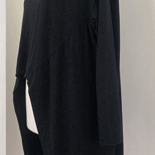 Jersey type blouse used one size gray A.L.E.