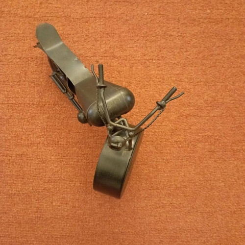 Metal motorcycle clock new, length 30 cm
