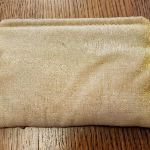Gold wallet with sequins like new
