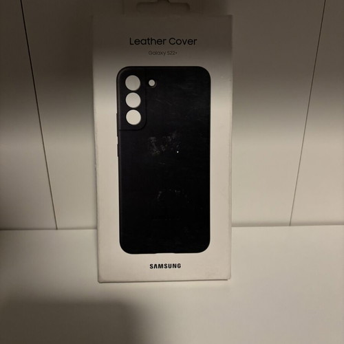 Samsung Galaxy S22+ Leather Cover, black