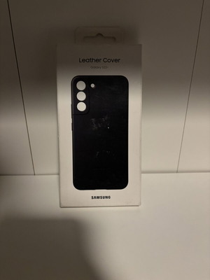 Samsung Galaxy S22+ Leather Cover, black