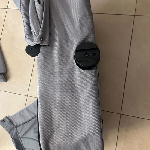 Port Bebe Cangaroo gray with stroller cover like new