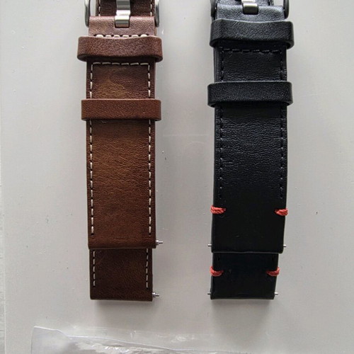 Garmin Quick Release Leather Watch Straps 22mm, 2 Pieces New