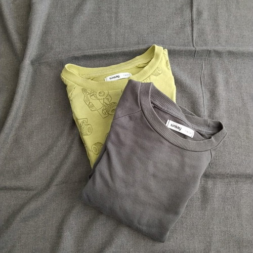 Sinsay thin fleece sweatshirts, 2 pieces, boys 5-6 years