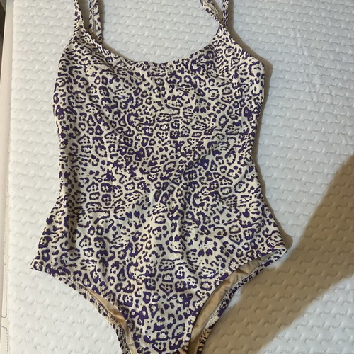 Maaboo animal print swimsuit purple small like new